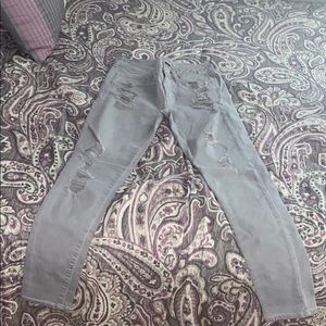 light grey Jeans with rips from American Eage